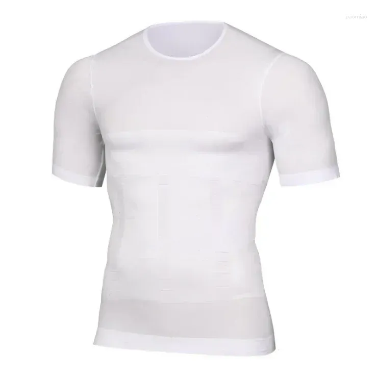 Herren-Körperformer, Korrektor-Männerhemden, straffende, korrigierende Schlankheitsunterwäsche, Gynäkomastie-Unterhemd, Haltungs-Bauch-Kompressions-T-Shirt