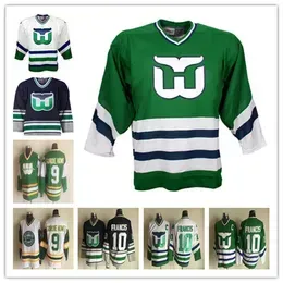 Custom Vintage Hartford Whalers Hockey Jerseys Any Name Any Number 20 Sebastian Aho 2 Glen Wesley 49 Victor Rask 86 Teuvo Teravainen 27