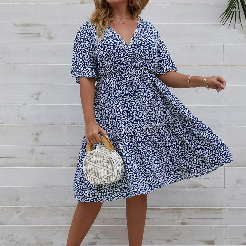 CICLEK Plus Size Sun Dress Summer Print Dress Casual, Loose Fit, Perfect  For Holidays And Casual Wear From Kuanlu, $24