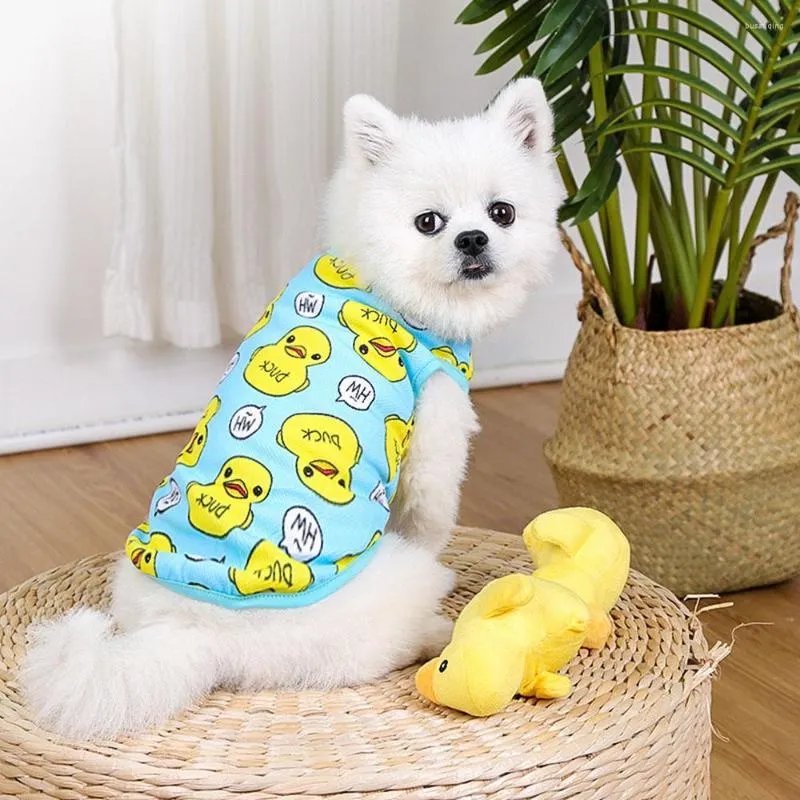 Odzież dla psa śliczna koszula z kreskówek dla małych psów miękkie koszulki szczeniaka