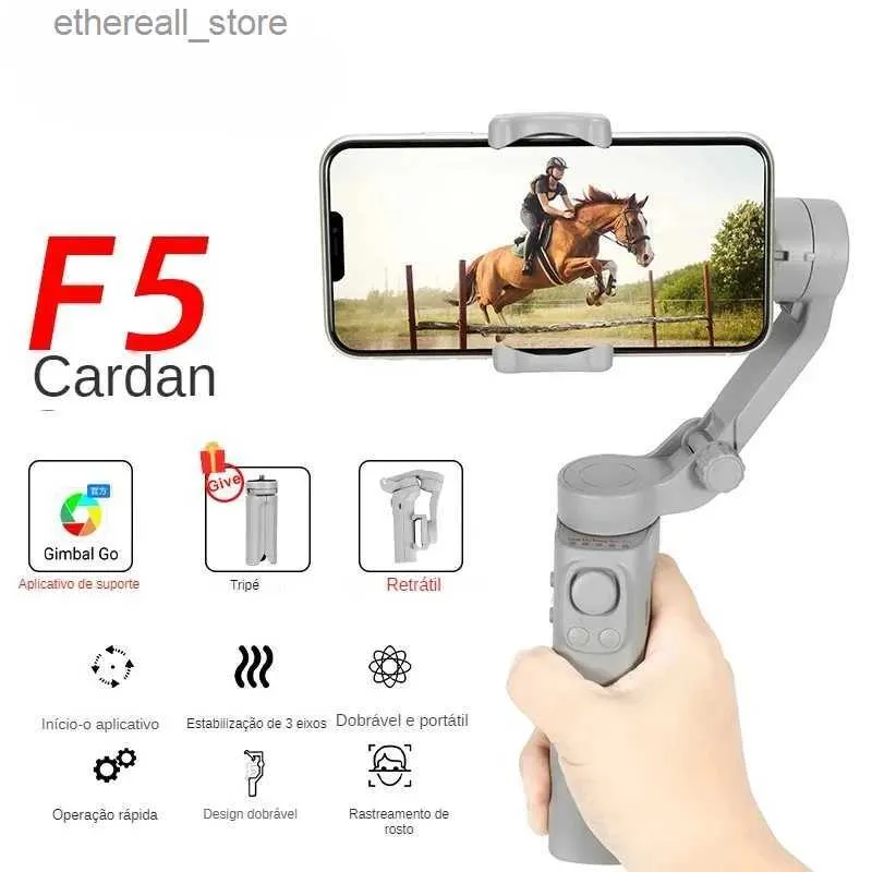 Stabilizers New F5 3 Axis Handheld Gimbal Foldable Smartphone Anti