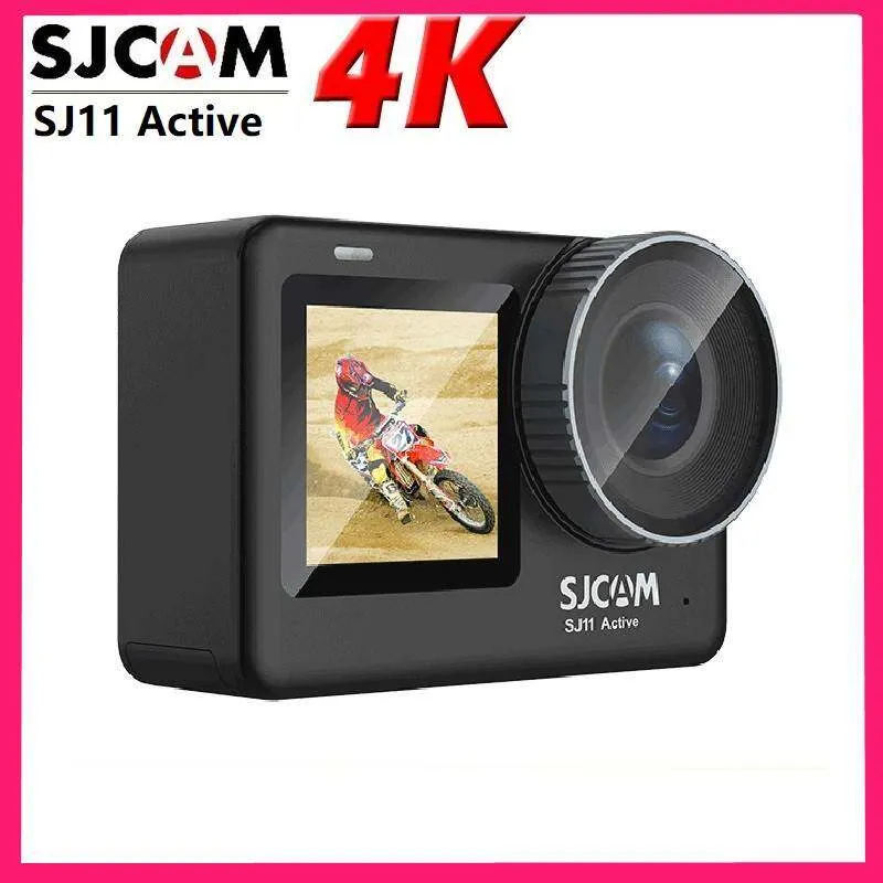 SJCAM SJ11 액티브 듀얼 화면 액션 카메라 H.264 4K 30FPS 안티 셰이크 울트라 HD 비디오 라이브 스트리밍 자이로 WiFi 원격 스포츠 DV