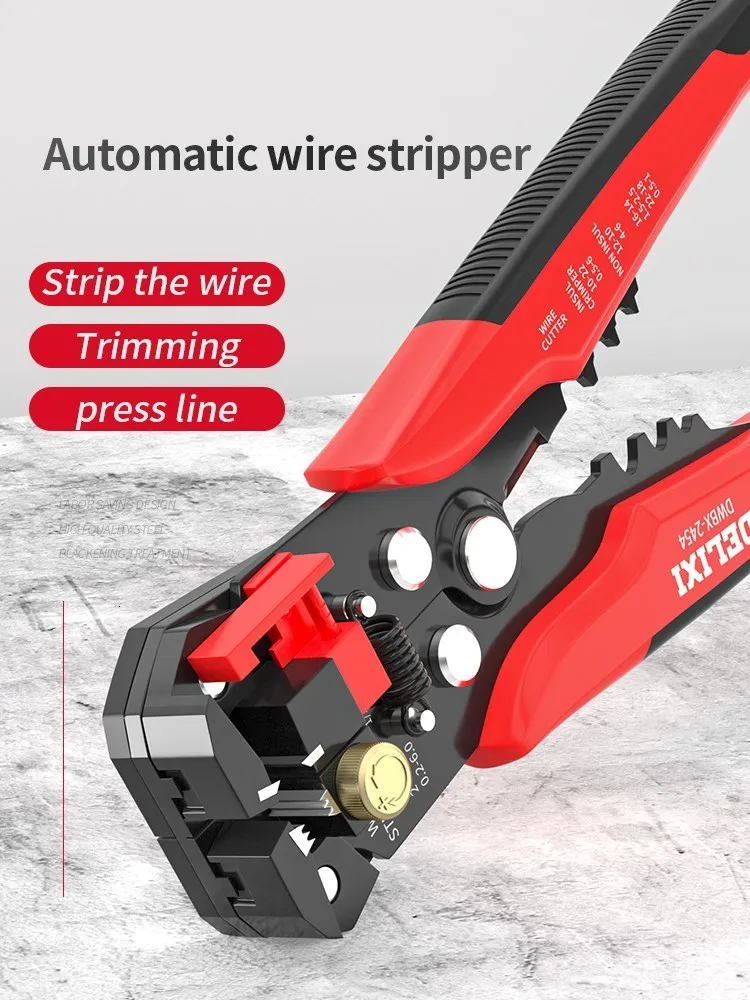 Spliers Profesjonalny przewód elektryka narzędziowy Strippel Cutter Crimper Automatyczne wielofunkcyjne narzędzia do zaciśnięcia 230414