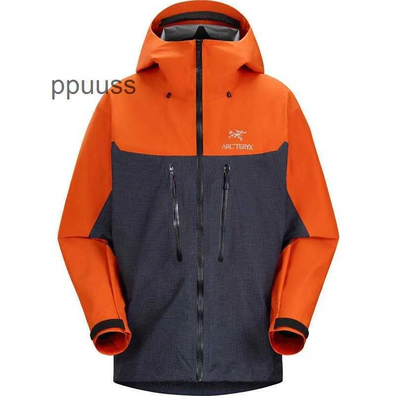 Mens Designer Jackets Coats Arcterxy Jackets Windbreaker Canadian Köp Autentisk Alpha Jacket för herrhuva Watertproof Outdoor Jacket Sprinter Q7T5