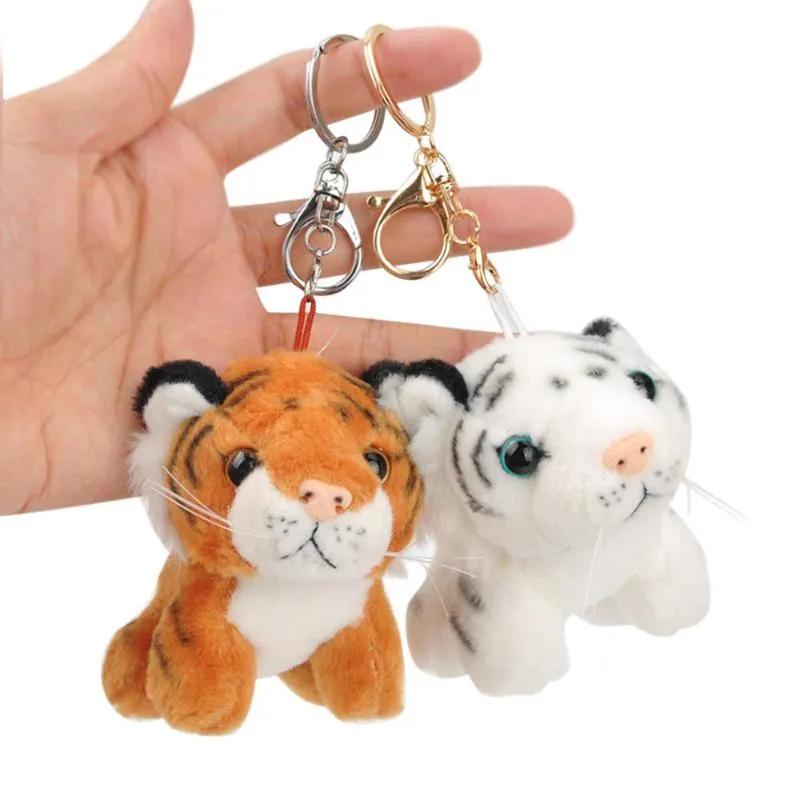 Schlüsselanhänger, Schlüsselbänder, Plüsch-Schlüsselanhänger, Stofftier, Tiger-Spielzeug, weicher Charm-Schlüsselanhänger, süß für Kinder, Tasche, Geldbörse, Rucksack, Handtasche