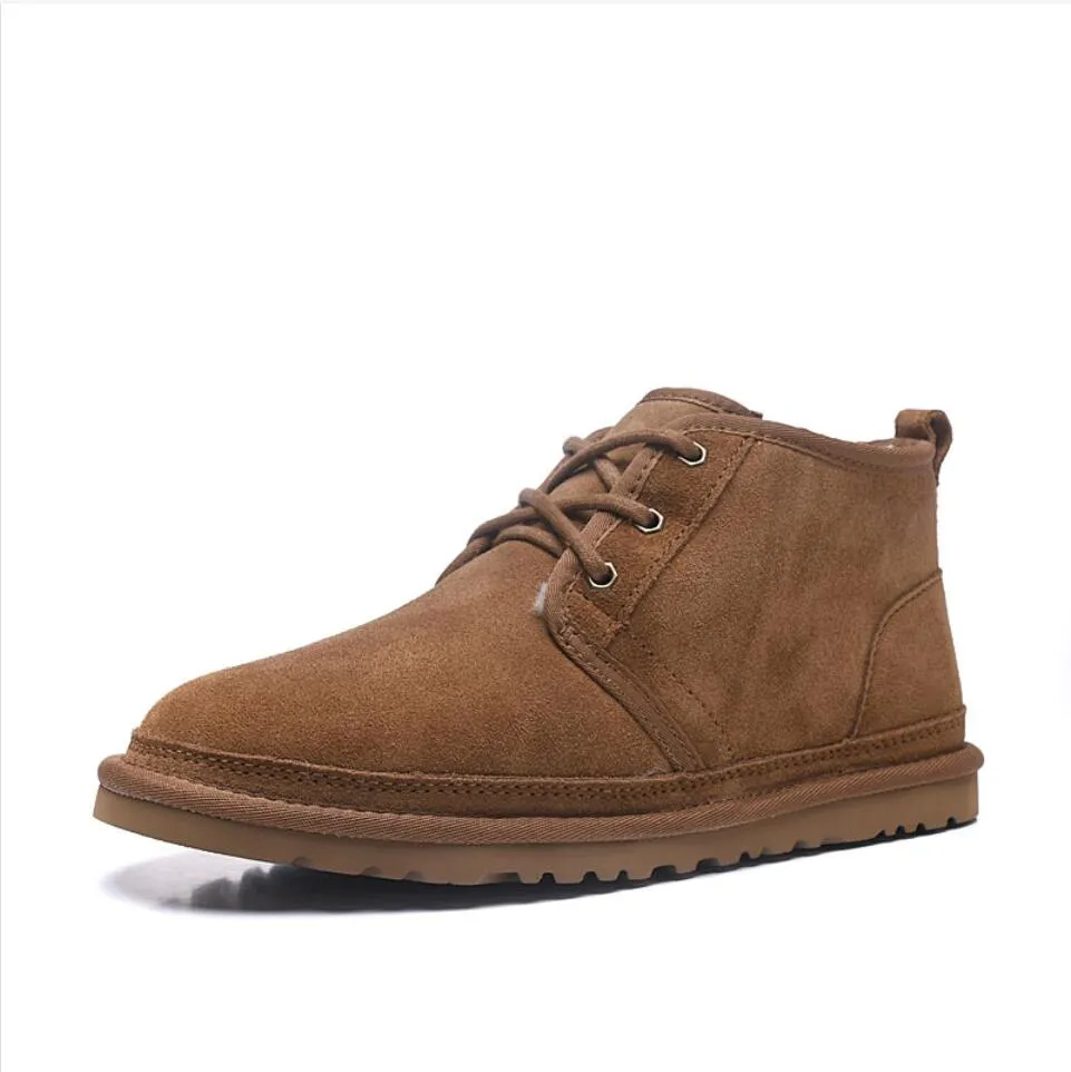 Botas masculinas de alta qualidade chinelos de grife homens inverno crianças neve botas neumel ultra mini plataforma semente de mostarda pele fofa pele de carneiro quente Tazz Fur sapatos masculinos