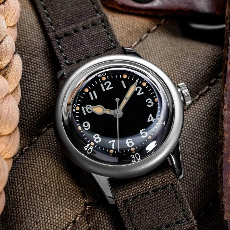 Bilek saatleri West Slip Thorn Watch Retro II. Dünya Savaşı Askeri Titanyum A11 Style Erkekler