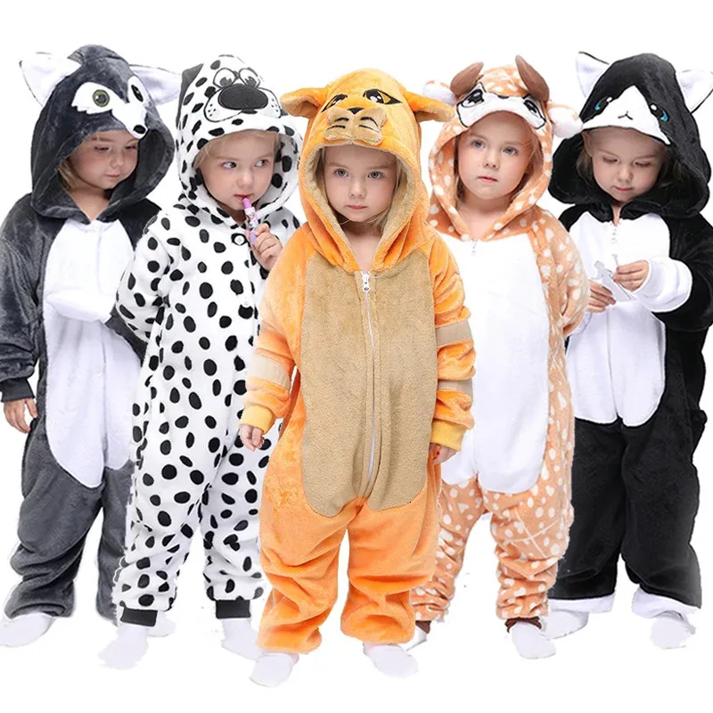 Pigiama Kigurumi Tutina Tutina per bambini Pigiama unicorno per bambini Animale cartone animato Coperta per dormire Costume per bambino Inverno Ragazzo Ragazza Jumspuit 231115