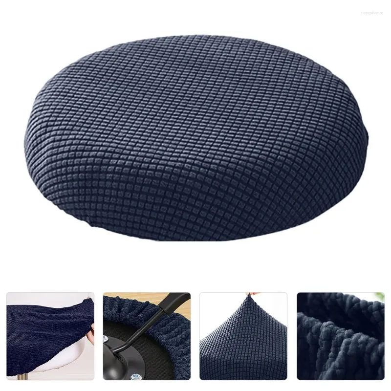 Cadeira cobre almofadas de banco de bar redondo capa elástica impermeável toalha de mesa ao ar livre jardim casa
