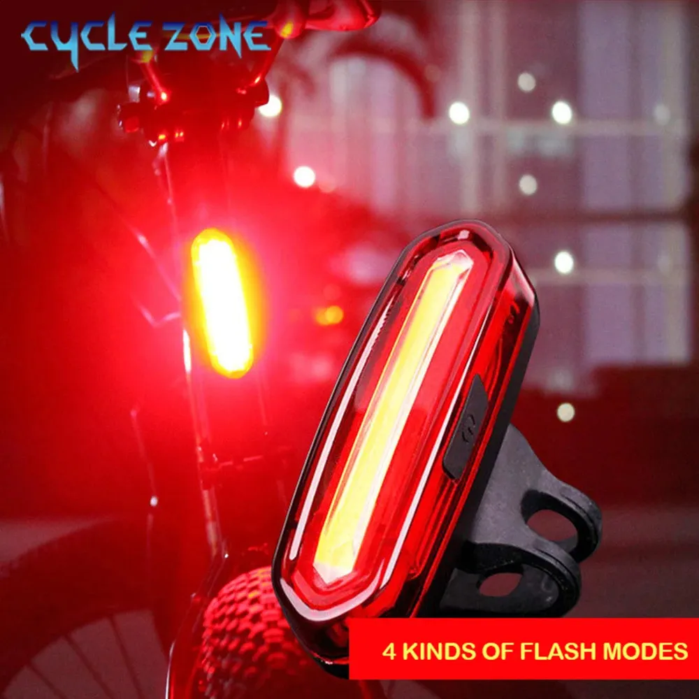 Feux de vélo feu arrière étanche LED avant arrière vélo USB Rechargeable montagne équitation lampe de cyclisme 231115