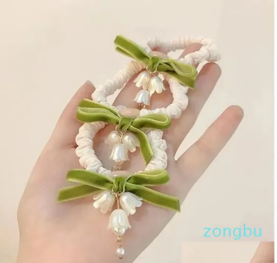 Other Fashion Accessories Linglan Flower Hair Ring Forest Style Super Immortal Fresh And Cute Rope Temperament Tie Versatile Elastic Otbjk