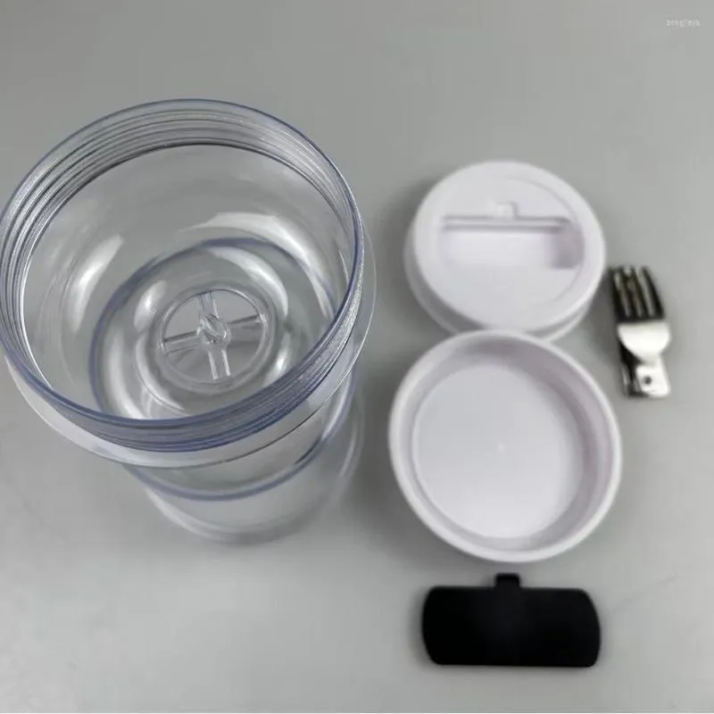 Storage Bottles With Fork Wet And Dry Separation Kitchen Tools Tank Jar Pickle Bottle