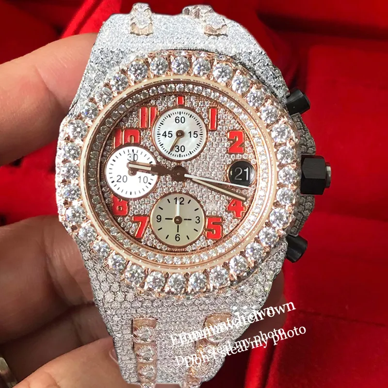 2023 VVS Moissanite Watch Iced Out