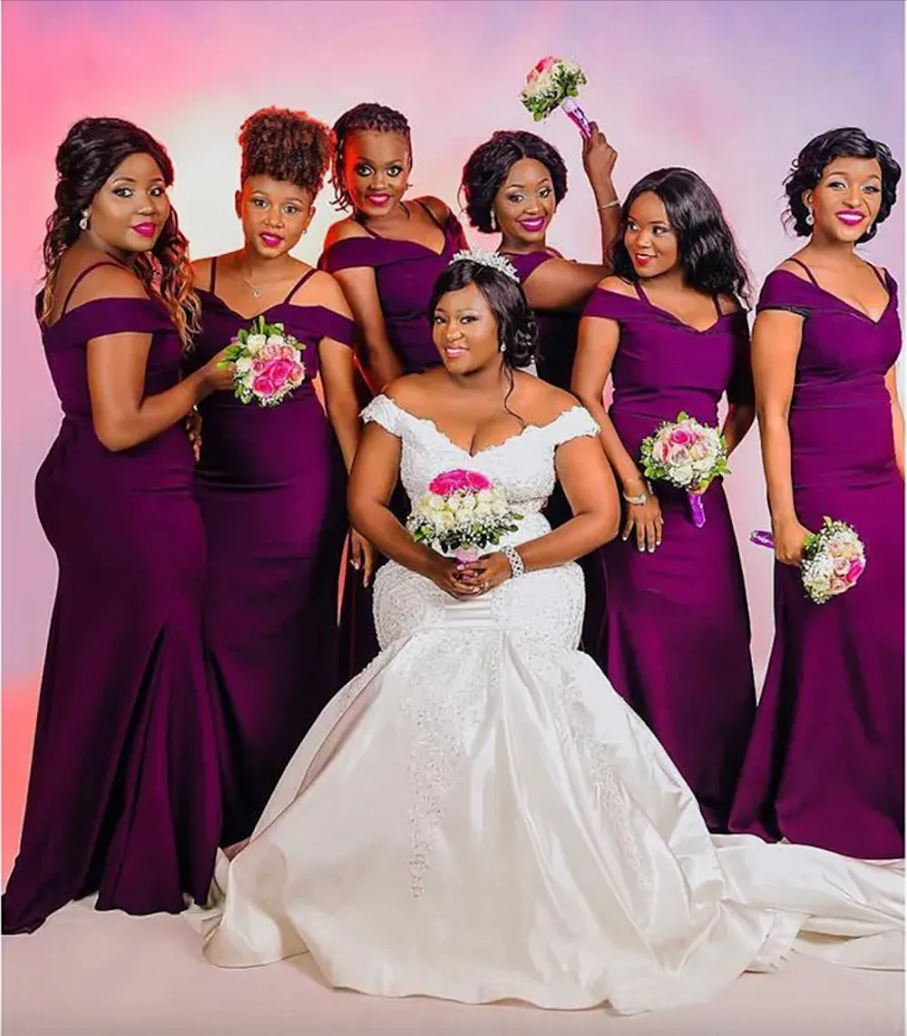 Robe pourpre mariage deals