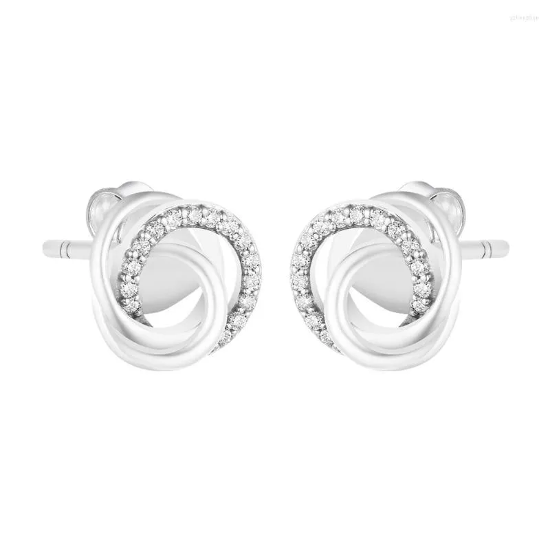 Studörhängen CKK Family Er alltid omgiven för kvinnor Pendientes Plata 925 Sterling Silver Jewelry Boucle Oreille Femme Kolczyki