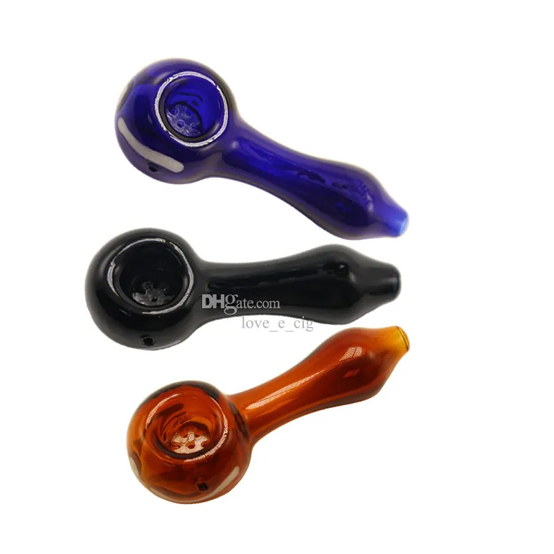 Y194 rökrör cirka 4,1 tum färgglad stjärnskärm Perc Tobakskedskål Dab Rig Glass Pipes