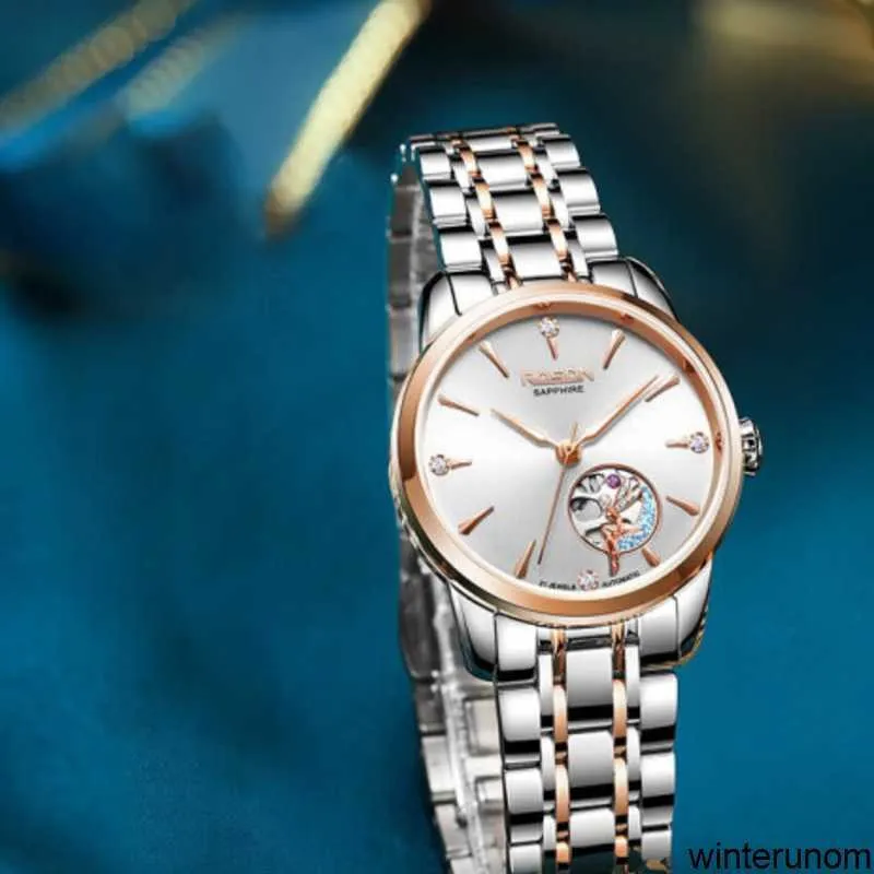 France Rosdn Watches Womens Automatic Mechanical Watch ROSDN Watch Womens Fully Automatic Mechanical Womens Watch Ruyi Heart shaped Fashion Trend