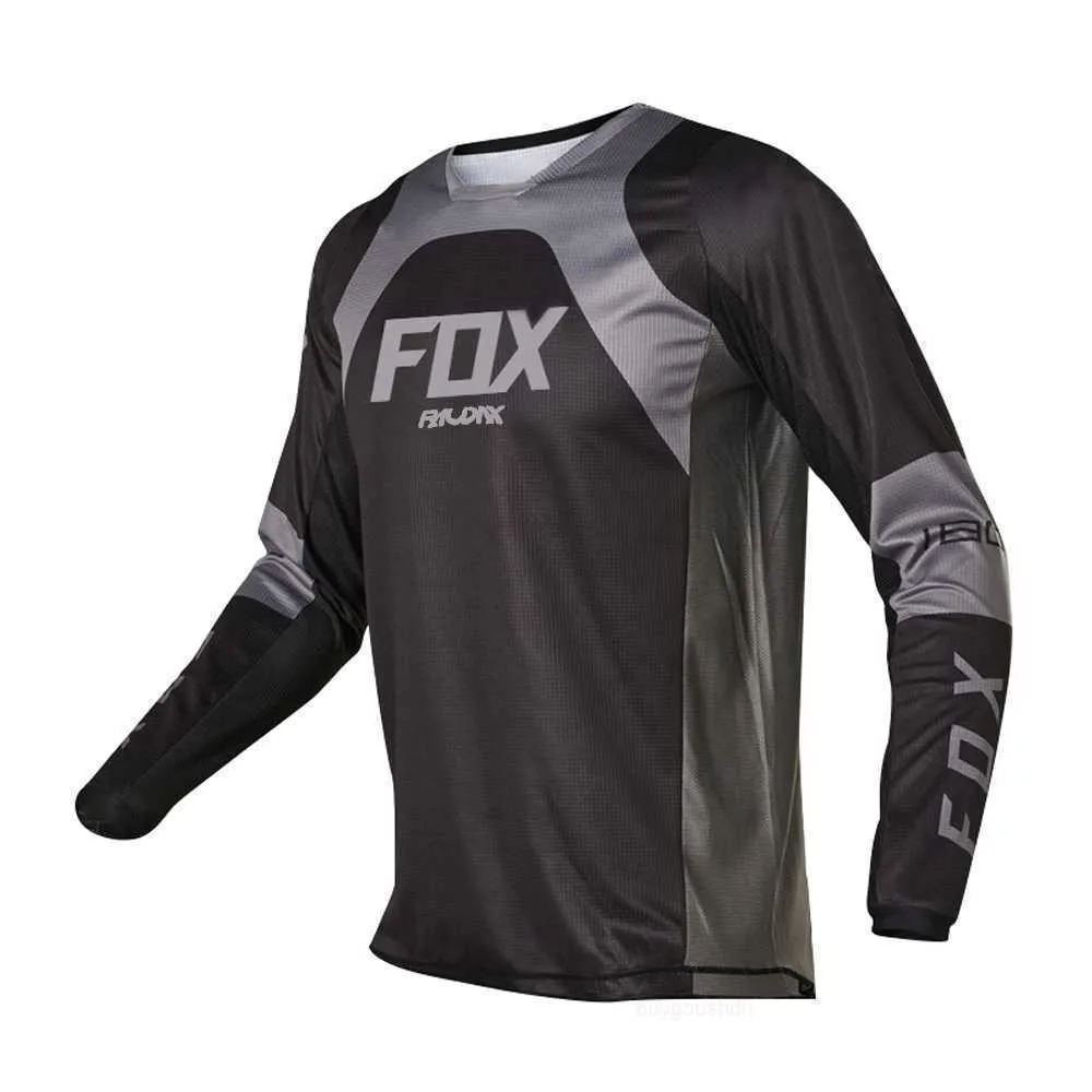 2023Men's T-Shirts Raudax Fox Enduro Motocross Jersey Downhil Mountain Bike DH Shirt MX Motorcycle Clothing Ropa for Boys MTB T-ShirtsQ23