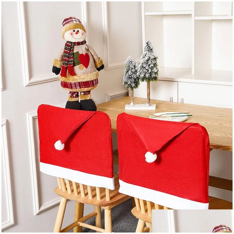 Christmas Decorations Red Chair Er For Christmas Drop Delivery Home Garden Festive Party Supplies Dhcoo