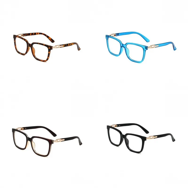Gafas de sol polarizadas cuadradas para mujer, lentes transparentes con estampado de leopardo, estilos múltiples, montura de acetato de moda, gafas de sol para hombre, montura grande, simple ga026