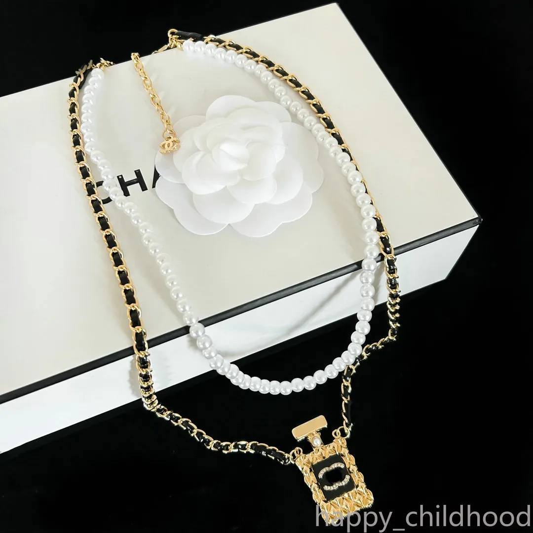 Vrouwen ketting choker kettingbrief 18k goud vergulde tassel kettingen ontwerper hangerse sieraden accessoires CZ59