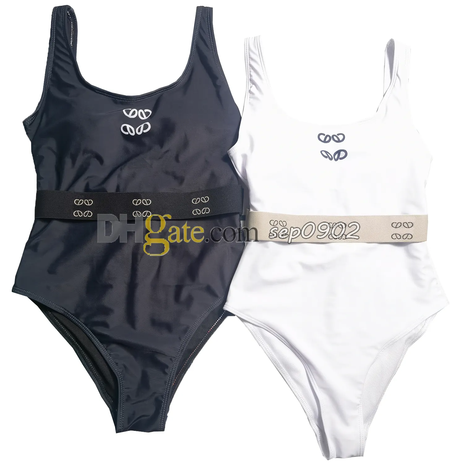 Costume da bagno da donna a vita alta con stampa di design Costume da bagno intero da spiaggia Abbigliamento da bagno primaverile caldo