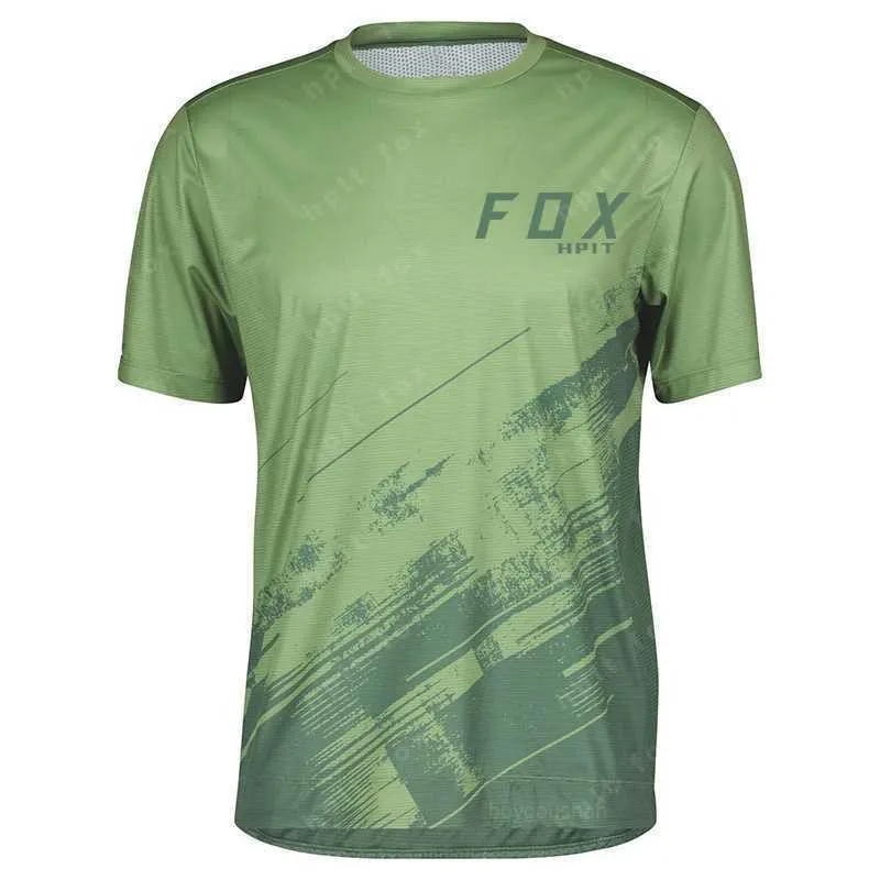 2023 Men's Thirts 2023 New Mtb Hpit Fox T-Shirt Cycling Bmx Camisa de time Motocross ciclismo maillot ciclismo hombre maillot ciclismo jersey y99