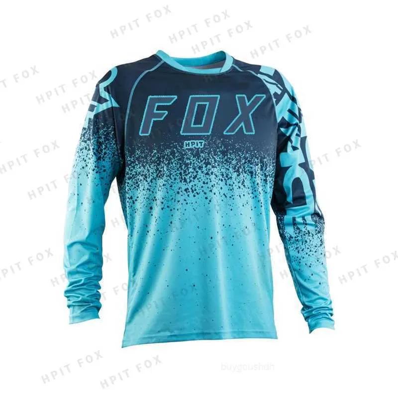 T-shirts pour hommes Nouveau Motocross Hpit Fox MTB Downhill Jersey MX Cyclisme VTT DH Maillot Ciclismo Hombre Quick Dry Jersey Racing 2023