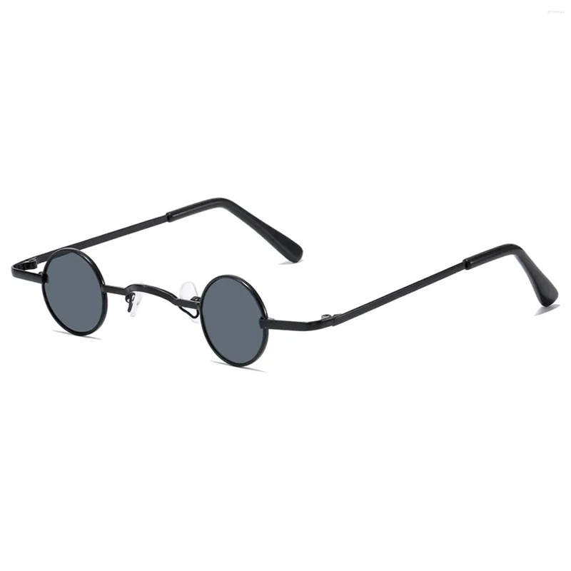 Solglasögon Punk Round Retro Small Frame Soft Silicone Nose Rest för utomhussport som blockerar starkt ljus