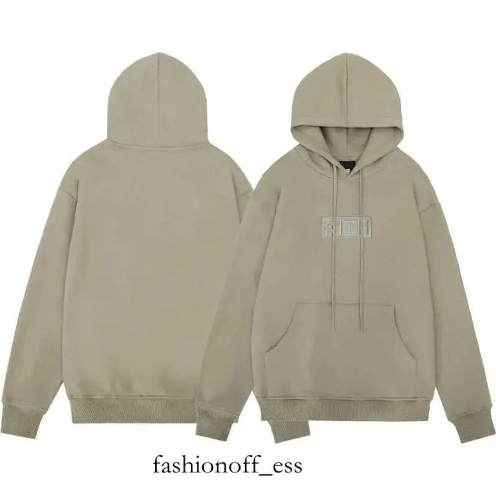 Kith Hoodie 2023 Designer Box Hafting Oversize Pullovers Ojciec chrzestny Drukuj Dopasowanie polaru luźne, dopasowane męskie mężczyzn zwykłe wysokiej jakości 5 k814 966