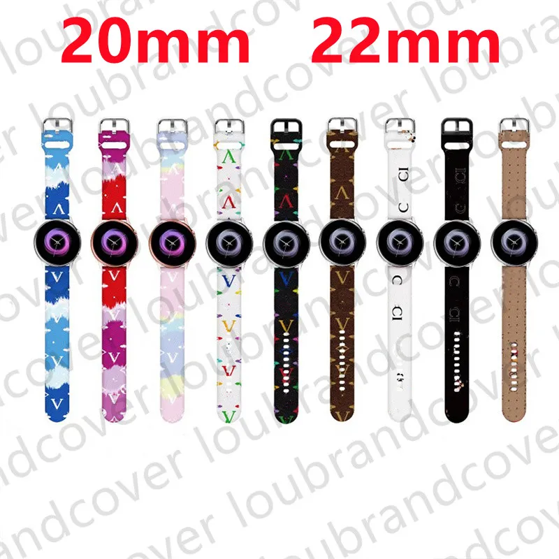 Cinturino per orologio 22mm 20mm per Samsung Galaxy Watch 5 4 cinturini classico/attivo 2/3/gear s3 frontier Smartwatch cinturino in silicone con stampa a colori cinturino di ricambio intelligente