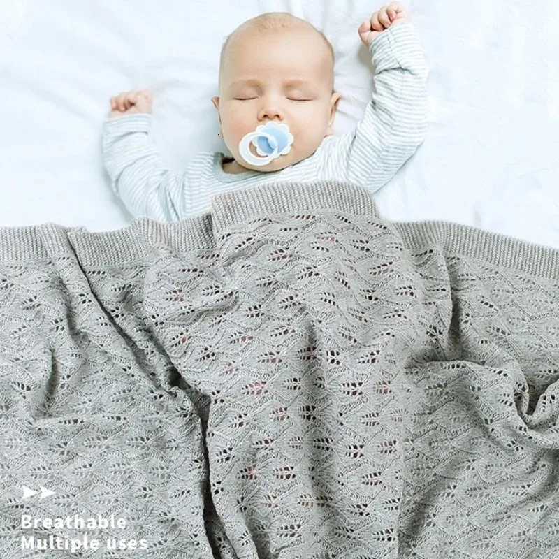 Summer Knitted Cotton Swaddle Blanket For Infants Perfect For Maclaren Umbrella Stroller Beds And Bath Time From Men07 34.63 DHgate.Com