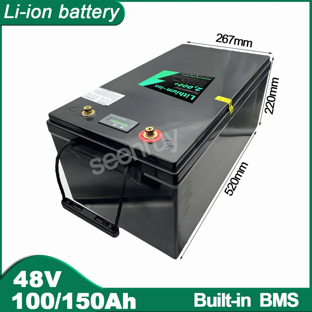 48 V 100AH ​​150AH Li jon z pakietem akumulatorów litowych litowych polimer