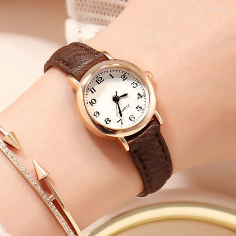 Wristwatches Relogio Feminino Fashion Casual Watch Women Small Watches Leather Band Quartz Ladies Price Drop