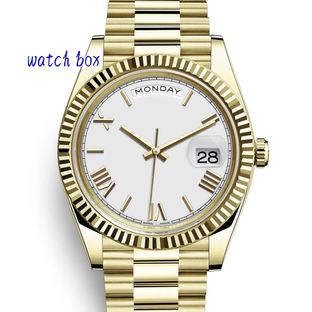 Luxury Męski zegarek Automatyczny ruch mechaniczny zegarek 40 mm zegarek ze stali nierdzewnej Pasek Lumainoin Waterproof Fashion Designer Birthday Prezent Outdoor Sport