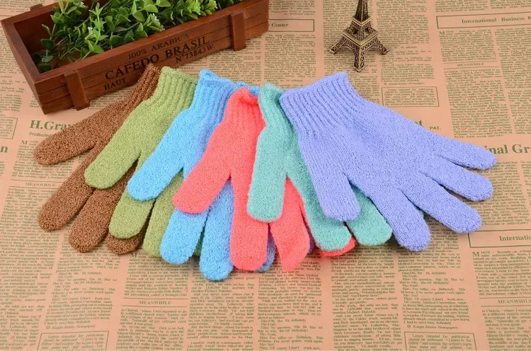 DHL Free ship Moisturizing Spa Skin Care Cloth Bath Glove Exfoliating Gloves Cloth Scrubber Face Body