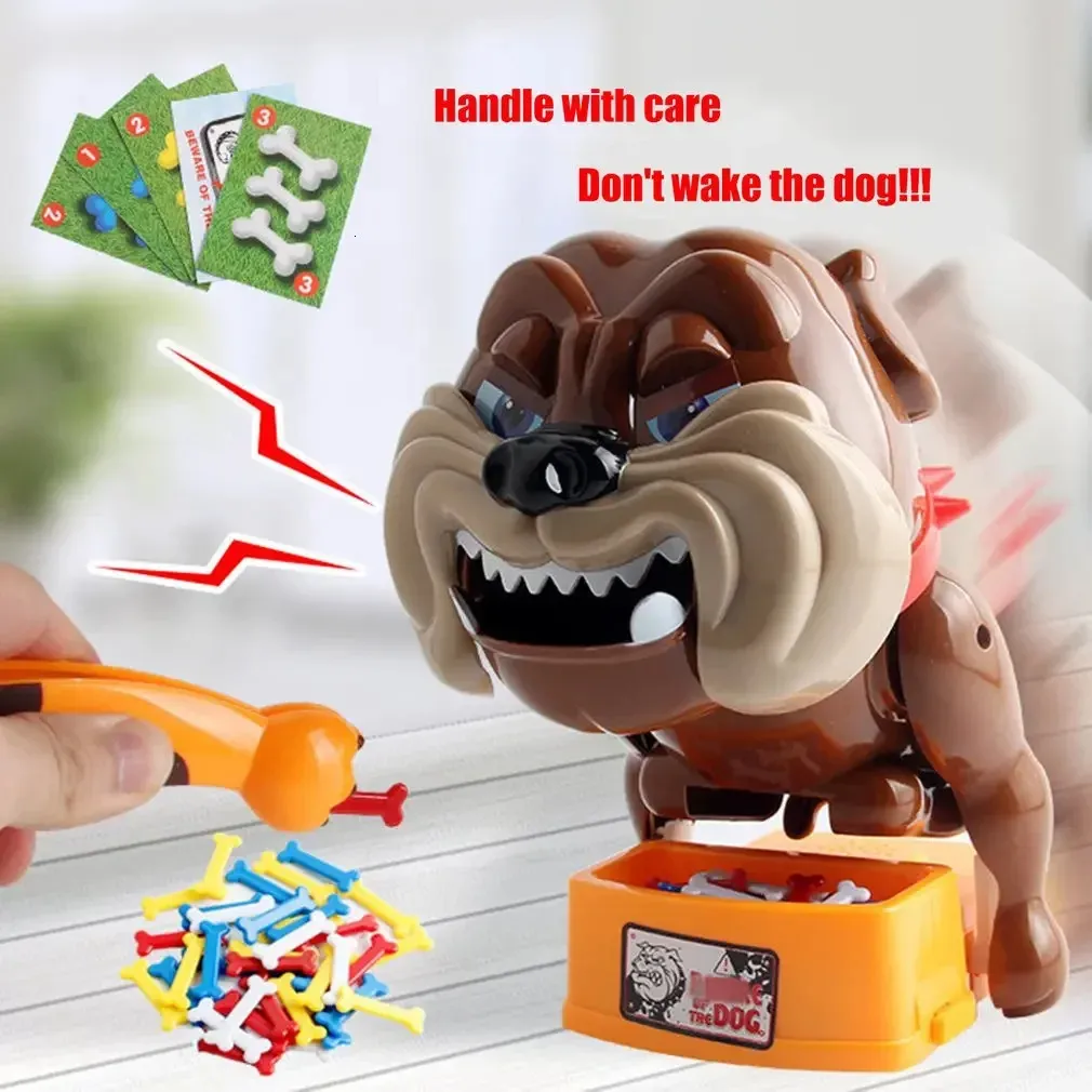 Sports Toys Funny Tricky Bad Dog Chew Bone Action Games Biting Wake Parents Interactive Party Family Game Kids Xmas Gift 231117