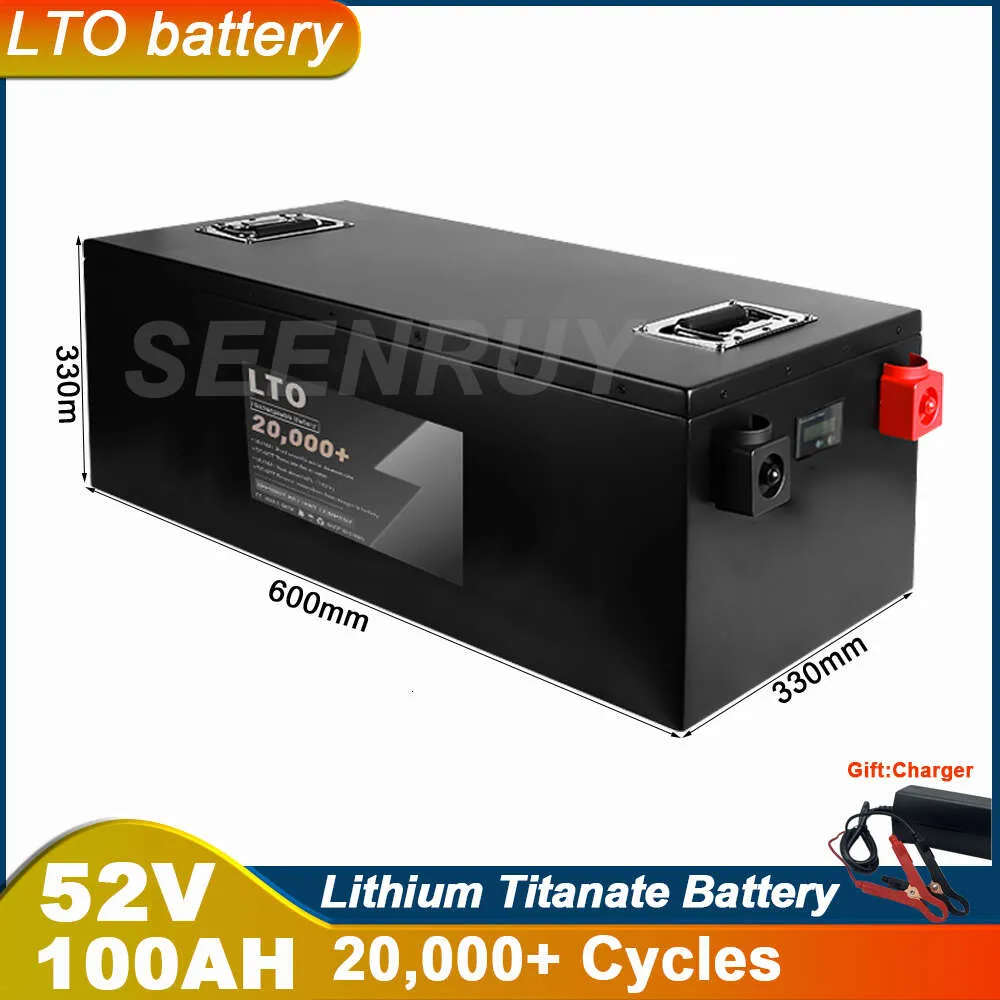 52 V 100AH ​​LTO z akumulatorami litowo -litowymi dla 4000 W 9000W Home Solar System City Siat