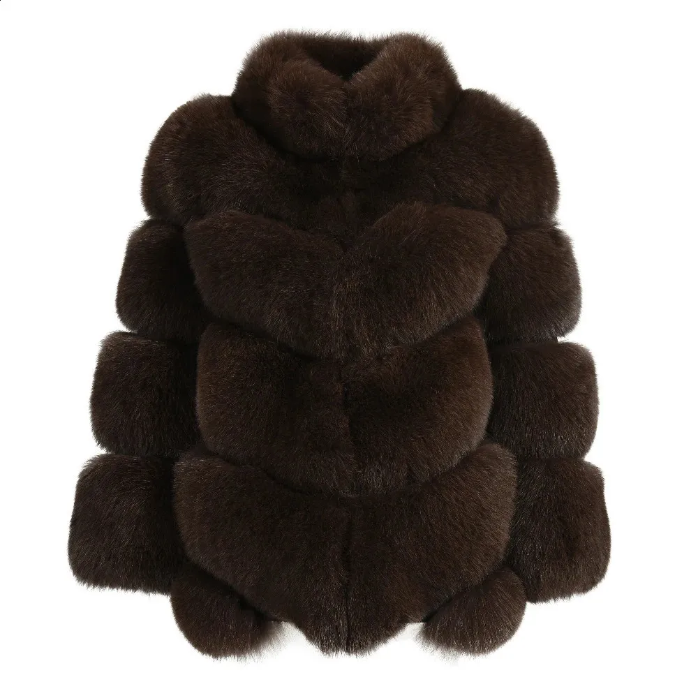 Women's Down Parkas Jaxmonoy Real Fur Coat for Women Autumn Winter Style Solid Color Full Hermes Natural Jacket Ytterkläder 231116