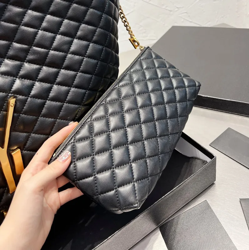 icare maxi shopping bag oversized designer bag women handbags black quilted lambskin tote shoulder shopper aconite bags