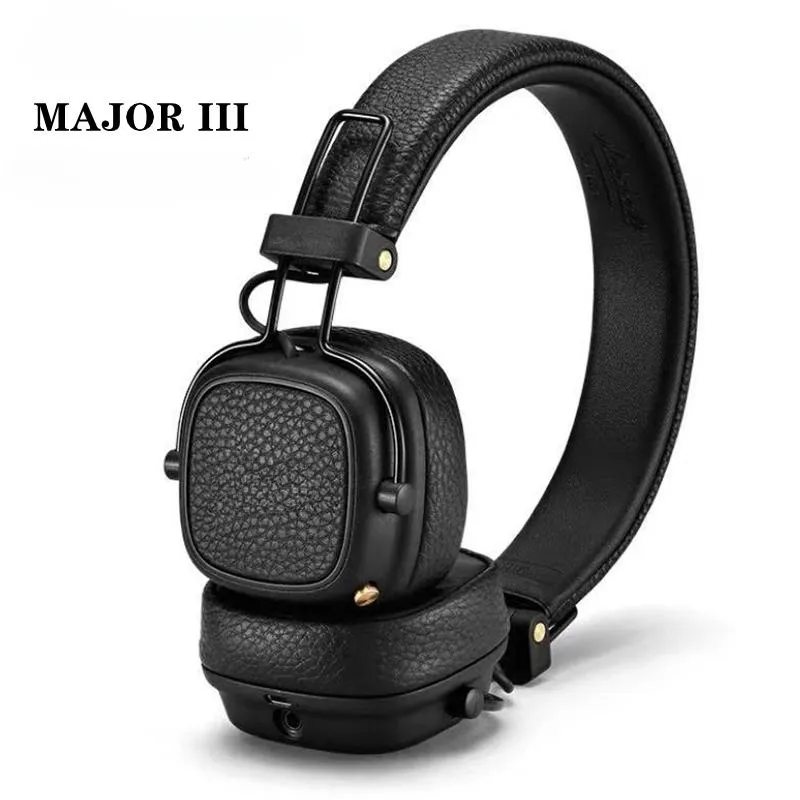 ヘッドフォン3ワイヤレスヘッドフォンゲームヘッドフォンBluetooth Noise Recotion Marshall Major3III Bluetoothワイヤレスヘッドフォンブラックブラウン