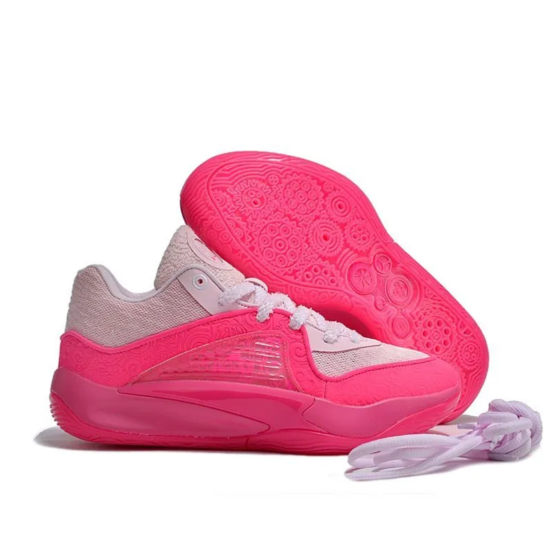 2024 kd 16 tante perle wanda lebronse chaussures de basket-ball baskets de créateur étage pêche bleu école primaire enfants chaussure de sport pour hommes braise lueur noir rose violet jouer kds maison