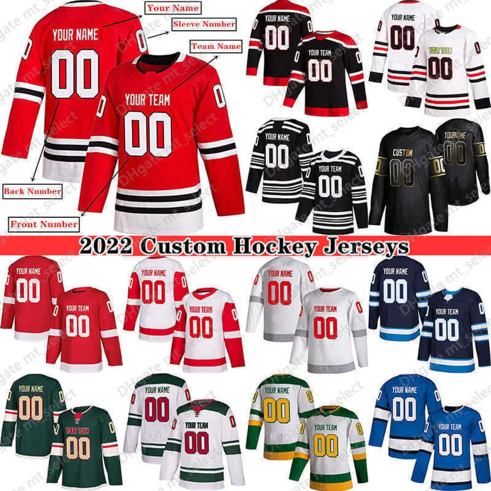 Custom Hockey''nhl '' Jersey for Men Women Youth S -4xl Autentyczny haftowane numery nazw - zaprojektuj własne hokeja'nhl ''