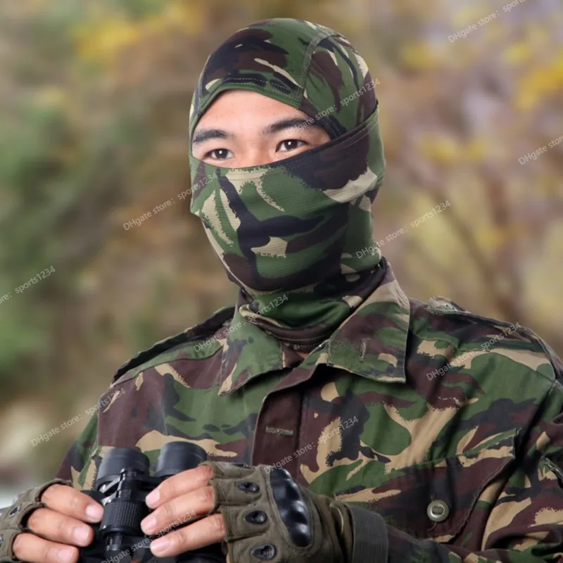 Cagoule De Camouflage Militaire Tactique, Masque Facial Complet