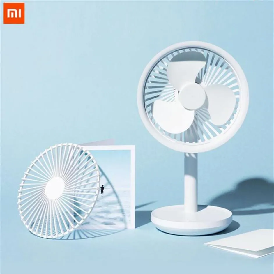 Xiaomiyoupin Solove Desktop Fan 4000MAh Batterikapacitet USB laddar lågt brusuppladdningsbart 3 -läge Vindhastighetskylning Oscillating296d