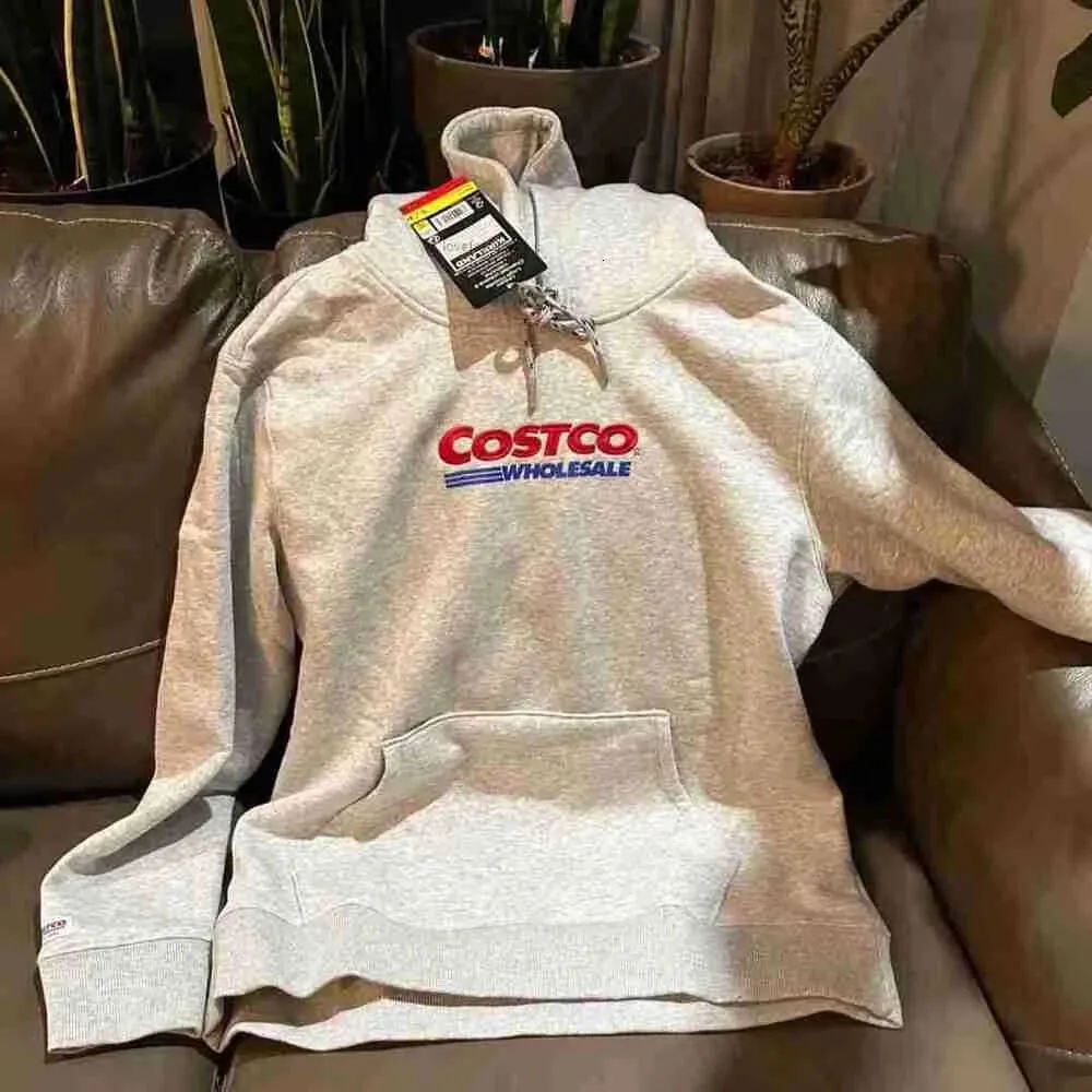 Erkek Hoodies Costco Sweatshirts Büyük boyutlu kapüşonlu kazaklar için ve sonbaharda yeni kış gündelik gevşek stil şık marka