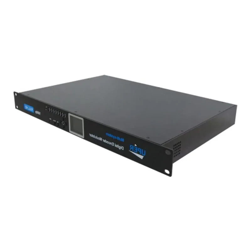 Freeshipping 1U Rack 4 kanaals HD-MI naar DVB-T HD digitale TV Encoder Modulator 4 Route 1080P RF Zender EMB228T Rmwmm