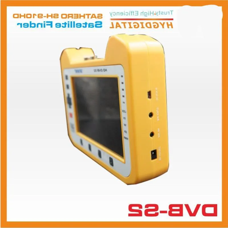 Бесплатная доставка SH-910HD DVB-S2 Цифровой спутниковый искатель Satfinder HD с функцией анализатора спектра в реальном времени 7-дюймовый Bticq