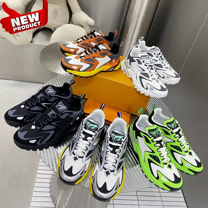 Runner Tic Designer Luxury Running Shoes For Womens Mens Fashion Breattable Mesh Look White Black Green Blue Bekväma ensamtränare Sneakers 84ZF#