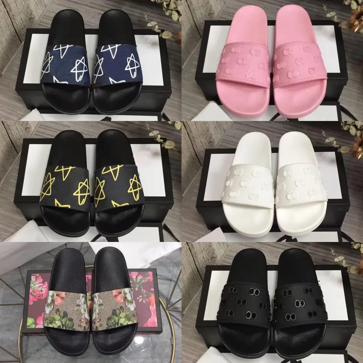Designer Slippers Summer Men Femmes Sandales Classic Flat Tlides plate forme Rubber Slipper Animal Letter Graphic Impring Fashion Modafers Chaussures